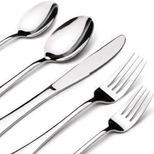 60 Piece Silverware Set for 12