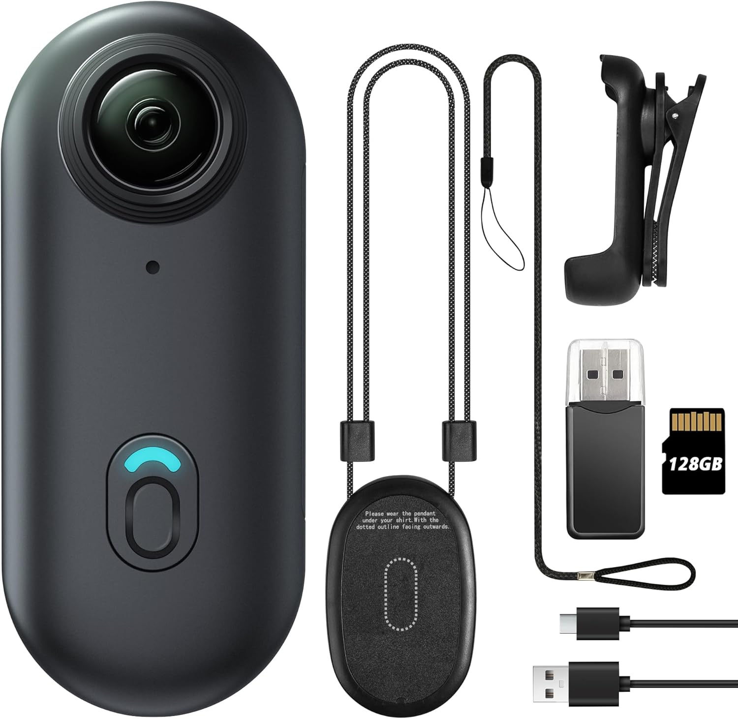 128GB FHD 1080P Mini Body Camera