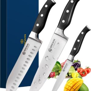 Brewin Professional Kitchen Knives, 3PC Chef Knife Set