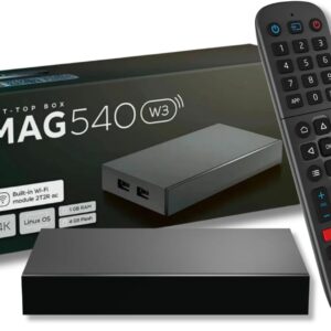 Raxxio MAG540w3 TV Set-Top Box - 4K HDR TV Streaming Device with Amlogic S905Y4 Chipset